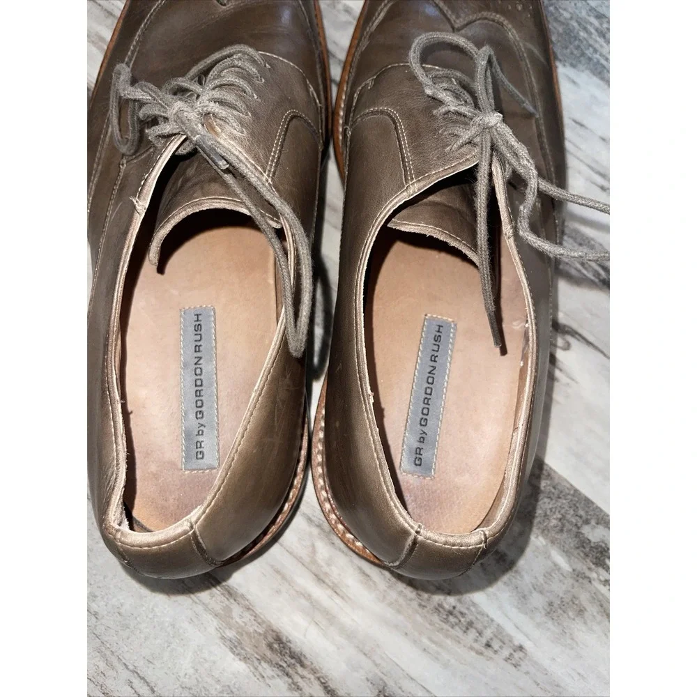 Gordon Rush Men's Oxford Dress Shoes Sz 11.5 Brown Leather Ewan 11203 Heel Wear